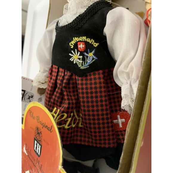 Edeltraut Hofman Heidi Switzerland Handmade Porcelain Doll Vintage Nwt - Picture 9 of 11